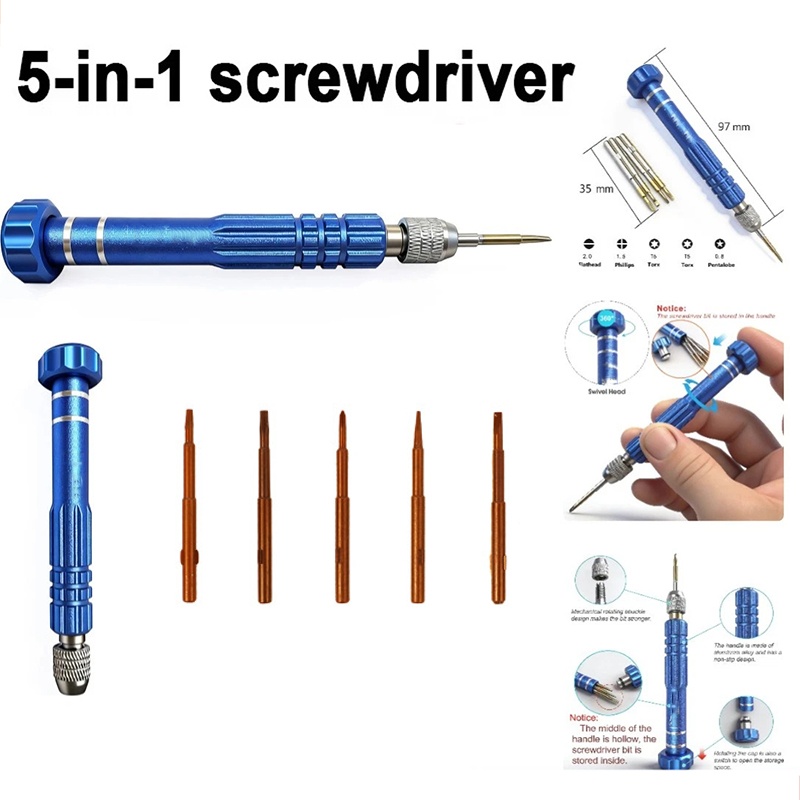 Electronics Repair Tool Kit - 5-in-1 reparatieset voor mobiele telefoons, notebooks