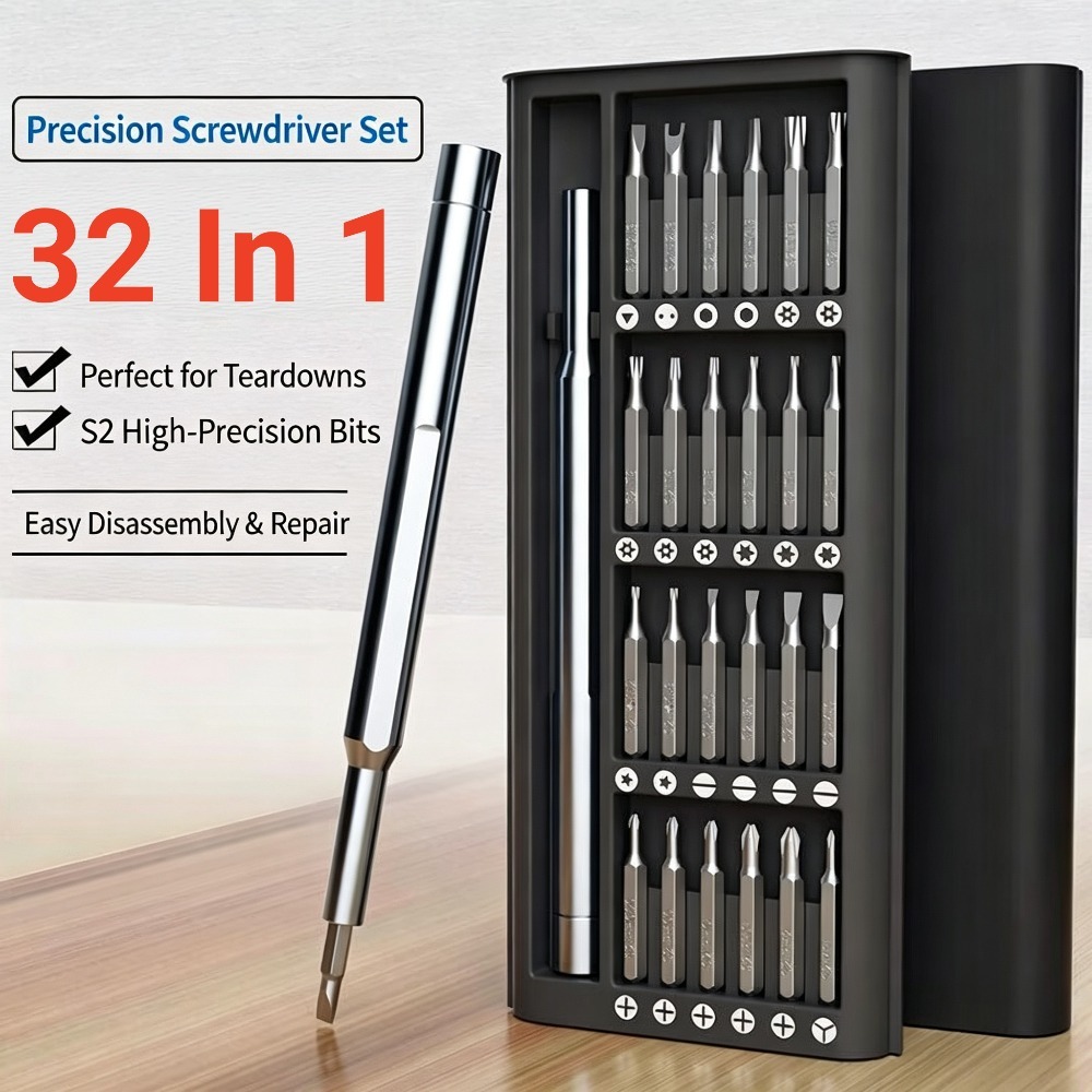 Electronics Repair Tool Kit - 32-delige precisie magnetische schroevendraaierset, reparatiegereedschap voor