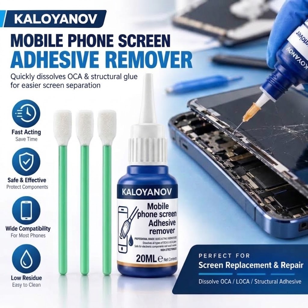 Electronics Repair Kit - Lijmverwijderaar voor mobiele telefoonschermen, precisienaald, platte