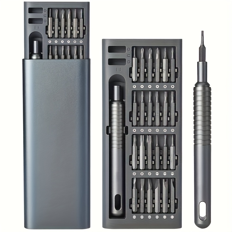 Electronics Repair Tool Kit - 25-in-1 mini-schroevendraaierset, platte kop en kruisvormige