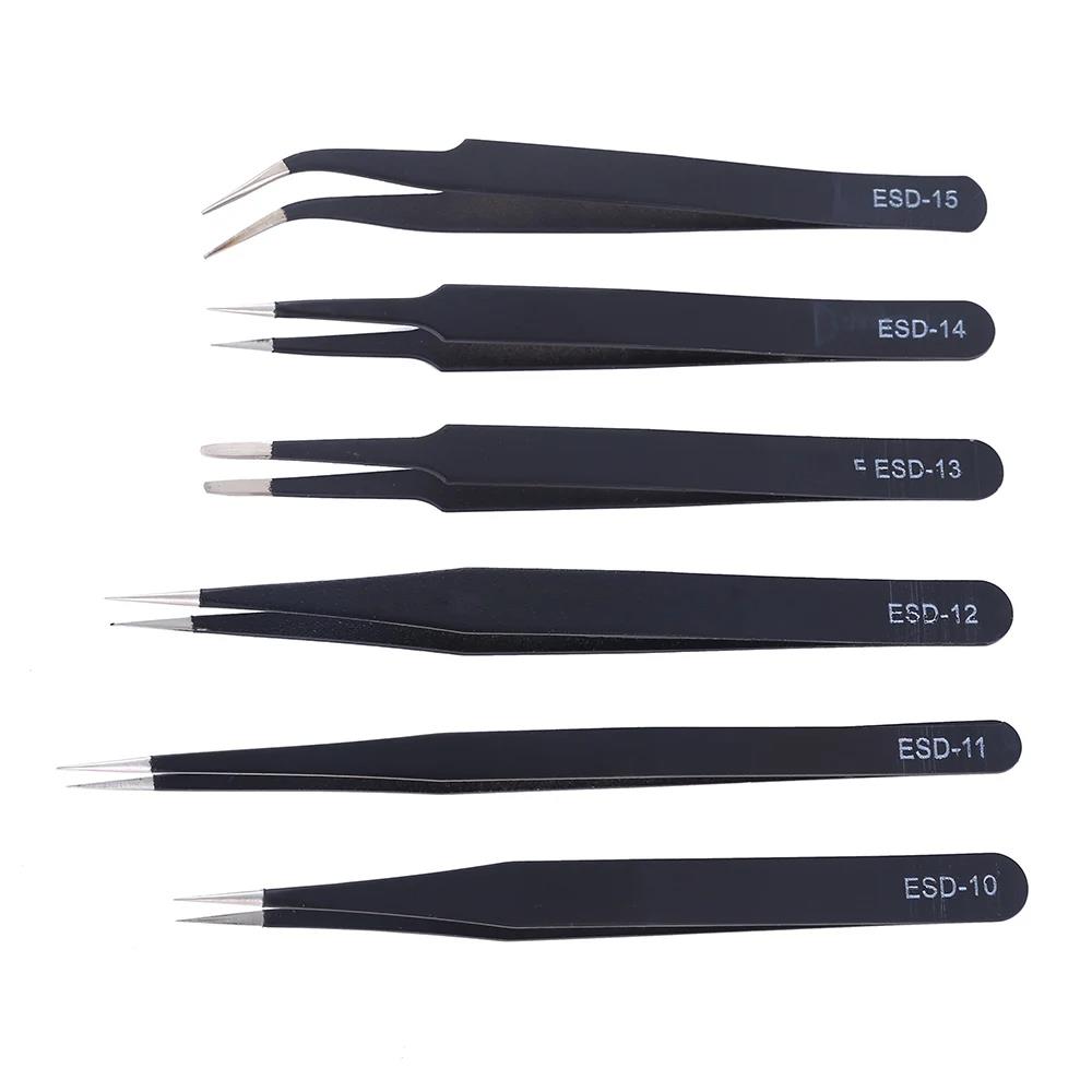 Set van 6 precisiepincetten, E - Electronics Repair Tool Kit recensie en prijs