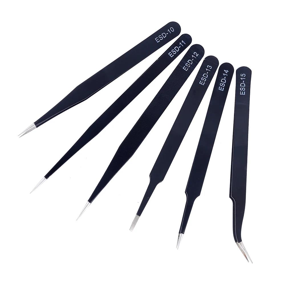 Set van 6 precisiepincetten, E - Electronics Repair Tool Kit recensie en prijs